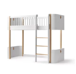 Lit Junior Mezzanine Mi-haut Mini+ Wood - Blanc/Chêne 13 Lit Junior Mezzanine Mi-haut Mini+ Wood - Blanc/Chêne -Magasin D'ameublement 041447 lit mezzanine junior wood mini chene oliver furniture 3 1264x1234