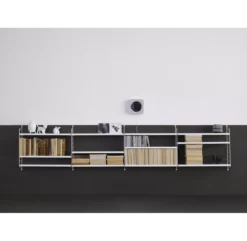 Portant Mural 75 X 30 Cm - Noir -Magasin D'ameublement 1 portant mural etageres string blanc 75x30 2 1264x1234