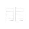 Pack 2 Portants Muraux 50 X 30 Cm - Blanc -Magasin D'ameublement 2 portants muraux 50x30 white string 1 1264x1234