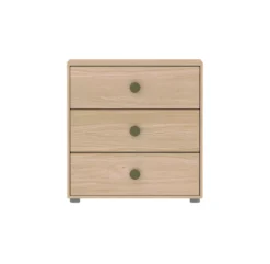 Commode 3 Tiroirs Popsicle - ChĂȘne/Kiwi