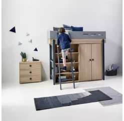 Commode 3 Tiroirs Popsicle - Chêne/Blueberry -Magasin D'ameublement 81 30301 32 commode blueberry popsicle flexa 6 1264x1234