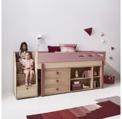 Commode 3 Tiroirs Popsicle - Chêne/Cherry -Magasin D'ameublement 81 30301 33 commode cherry popsicle flexa 5 1264x1234