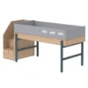 Lit Enfant Mi-hauteur Escalier Popsicle - Chêne/Blueberry 2 Lit Enfant Mi-hauteur Escalier Popsicle - Chêne/Blueberry -Magasin D'ameublement 90 10765 32 lit mi hauteur escalier blueberry popsicle flexa 1 1264x1234