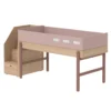Lit Enfant Mi-hauteur Escalier Popsicle - Chêne/Cherry -Magasin D'ameublement 90 10765 33 lit mi hauteur escalier cherry popsicle flexa 1 1264x1234