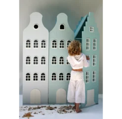 Armoire Maison Amsterdam Escalier - Blanc -Magasin D'ameublement armoire maison amsterdam kast van een huis 3 1264x1234 1