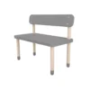 Banc Enfant Avec Dossier - Gris -Magasin D'ameublement banc 82 10058 65 flexa play 1 1264x1234
