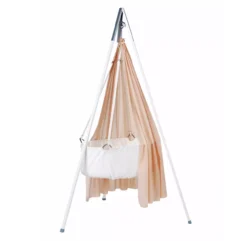 Berceau Suspendu Leander Avec Matelas Et Sangles - Blanc -Magasin D'ameublement berceau blanc leander 5 1264x1234