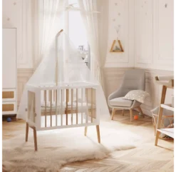 Berceau Cododo Cèdre Et Rotin Marélia - Blanc -Magasin D'ameublement berceau cododo rotin blanc marelia theo 4 1264x1234