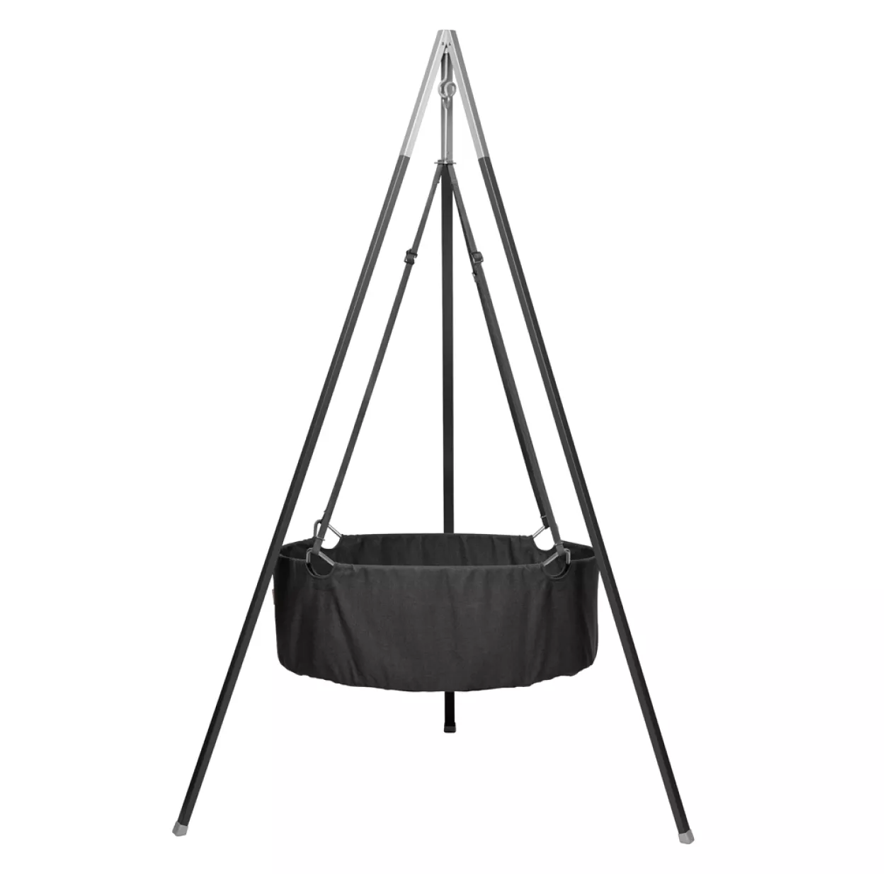 Berceau Suspendu Leander Avec Matelas Et Sangles - Gris Anthracite 4 Berceau Suspendu Leander Avec Matelas Et Sangles - Gris Anthracite – Image 2