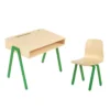 Bureau Et Chaise Enfant 2-6 Ans - Vert -Magasin D'ameublement bureau enfant et chaise in2wood vert 0 1264x1234