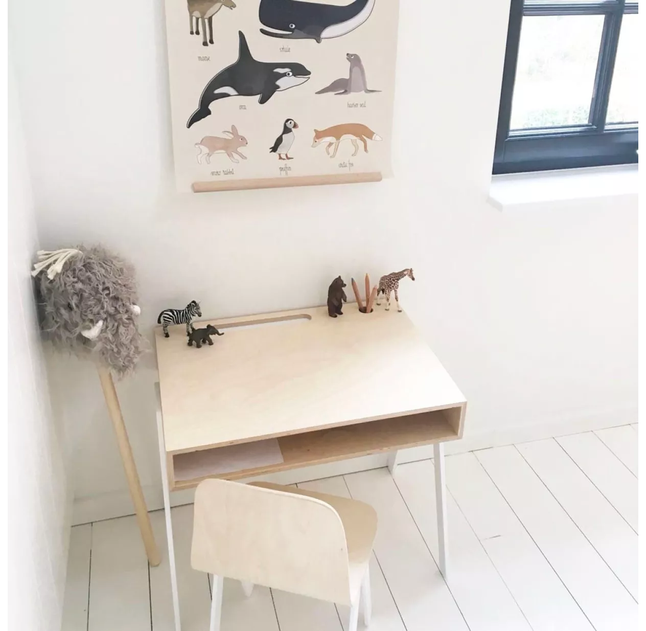 Bureau Et Chaise Junior 7-10 Ans - Blanc 6 Bureau Et Chaise Junior 7-10 Ans - Blanc – Image 4