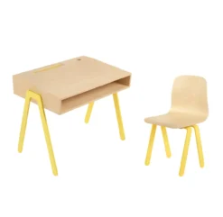 Bureau Et Chaise Enfant 2-6 Ans - Jaune