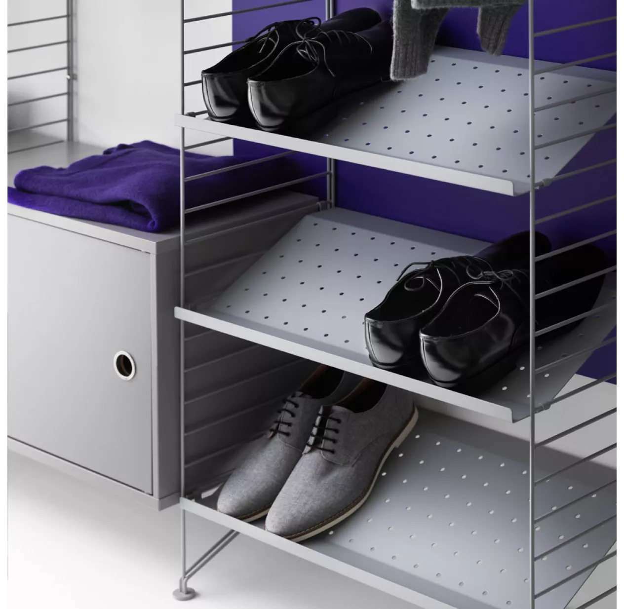 Caisson 1 Porte 58 X 30 Cm - Gris 5 Caisson 1 Porte 58 X 30 Cm - Gris – Image 3