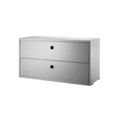 Caisson 2 Tiroirs 78 X 30 Cm - Gris