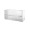 Caisson 2 Portes Vitrées Coulissantes - Blanc 2 Caisson 2 Portes Vitrées Coulissantes - Blanc -Magasin D'ameublement caisson vitrine white string 1 1264x1234