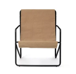Ferm LIVING Chaise Lounge Desert - Noir/Sable -Magasin D'ameublement chaise lounge adulte desert sable noir ferm living 3 1264x1234