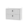 Chevet Mural 2 Tiroirs - Blanc -Magasin D'ameublement chevet tiroirs 58 cm string furniture blanc 1 1264x1234