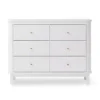Commode 6 Tiroirs Wood - Blanc