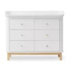 Commode Avec Grand Plan à Langer Wood - Chêne / Blanc 2 Commode Avec Grand Plan à Langer Wood - Chêne / Blanc -Magasin D'ameublement commode a langer 6 tiroirs grand plan wood chene oliver furniture 1 1264x1234