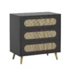 VOX Commode 3 Tiroirs à Langer Canne - Noir -Magasin D'ameublement commode a langer canne vox noir 1 1264x1234