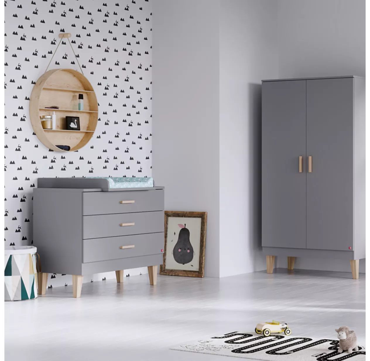 VOX Commode à Langer Lounge - Gris Clair 5 VOX Commode à Langer Lounge - Gris Clair – Image 3