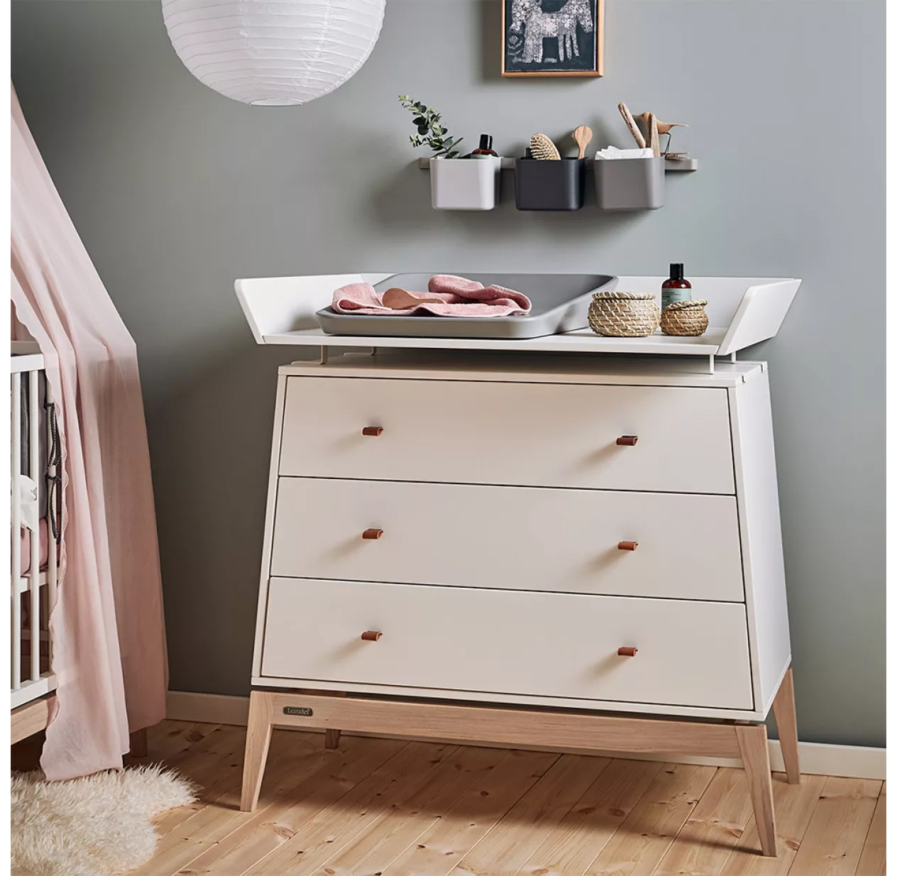 Leander Commode 3 Tiroirs Luna - Blanc 6 Leander Commode 3 Tiroirs Luna - Blanc – Image 4