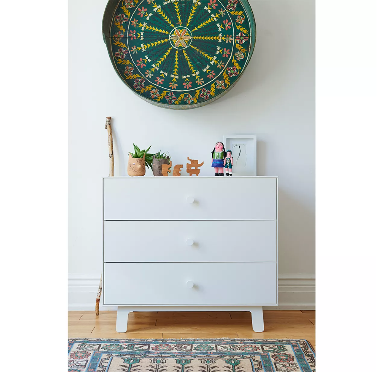 Commode Merlin Sparrow 3 Tiroirs - Blanc 5 Commode Merlin Sparrow 3 Tiroirs - Blanc – Image 3