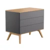 VOX Commode à Langer Nature - Gris Anthracite -Magasin D'ameublement commode nature grey vox 1 1264x1234