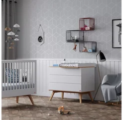 VOX Commode à Langer Nature - Blanc -Magasin D'ameublement commode nature white vox 3 1264x1234