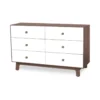 Commode Merlin Sparrow 6 Tiroirs - Blanc/Noyer 2 Commode Merlin Sparrow 6 Tiroirs - Blanc/Noyer -Magasin D'ameublement commode sparrow merlin 6 tiroirs oeuf nyc noyer 1264x1234