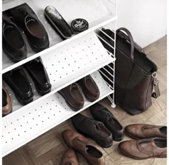 Etagère à Chaussures - Blanc -Magasin D'ameublement etagere chaussures 78x30 white string 3 1264x1234