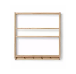 Etagère Livres Et Patères Eli - Chêne