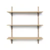 Ferm LIVING Etagère Sector Triple T/W - Chêne/Noir -Magasin D'ameublement etagere sector triple large chene laiton noir ferm living 1 1264x1234