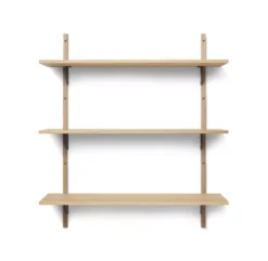 Ferm LIVING Etagère Sector Triple T/W - Chêne/Noir
