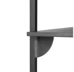 Ferm LIVING Etagère Sector Triple T/N - Noir -Magasin D'ameublement etagere sector triple small frene noir laiton noir ferm living 2 1264x1234