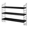 Etagère String Pocket - Noir -Magasin D'ameublement etagere string pocket noir string furniture 1 1264x1234