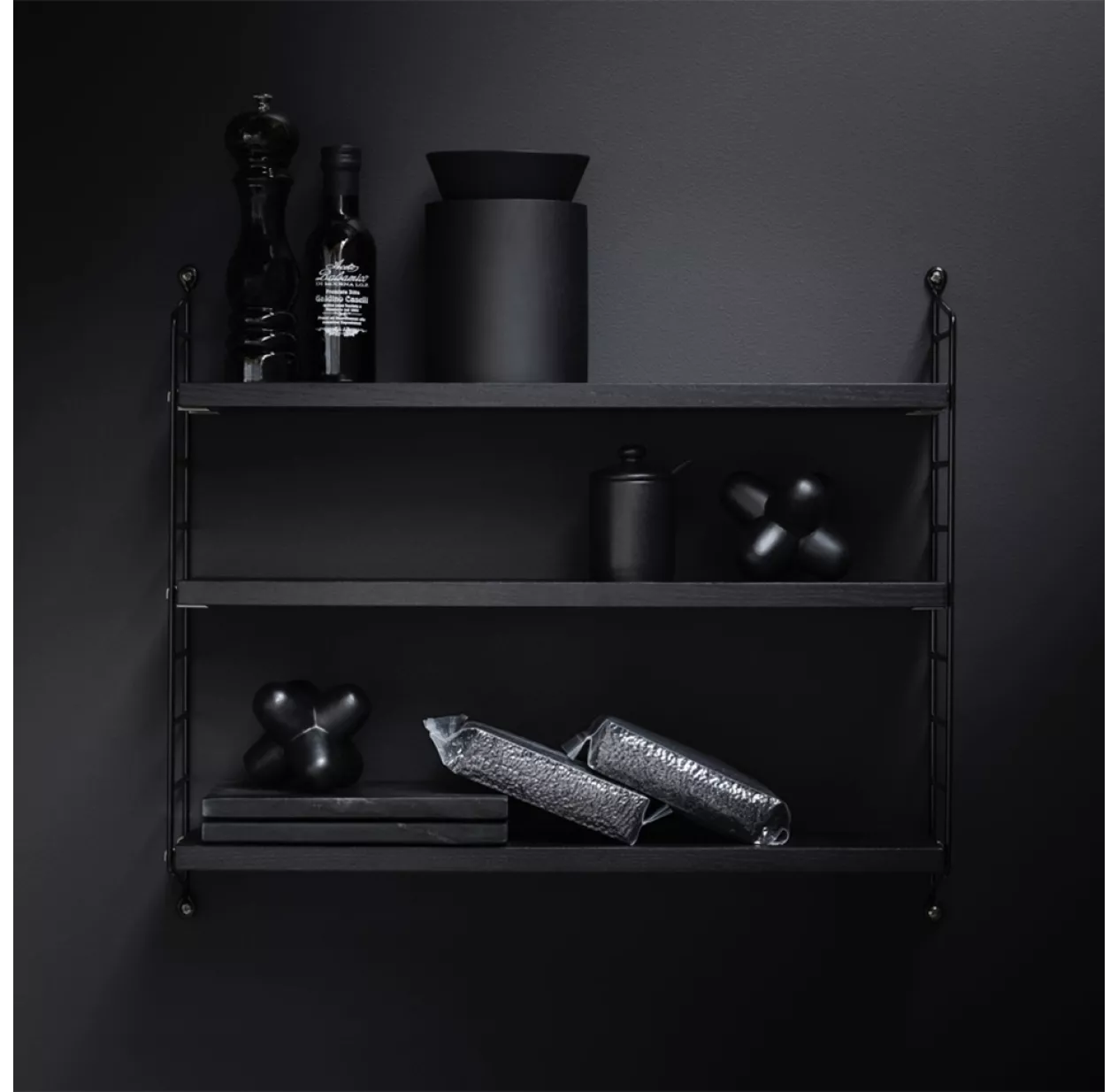 Etagère String Pocket - Noir 4 Etagère String Pocket - Noir – Image 2