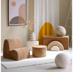 Fauteuil Cloud En Velours Côtelé - Toffee -Magasin D'ameublement fauteuil pouf cloud velours cotele toffee wigiwama 2 1264x1234