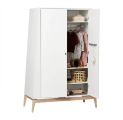 Leander Grande Armoire Luna - Blanc -Magasin D'ameublement grande armoire luna blanc leander 3 1264x1234