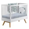 VOX Lit Bébé évolutif 70 X 140 Nature - Blanc -Magasin D'ameublement lit bebe 70x140 nature white vox 1 1264x1234