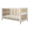 Lit Bébé évolutif Cèdre Et Rotin Océania 70x140cm - Blanc -Magasin D'ameublement lit bebe evolutif oceania theo 70x140 1 1264x1234