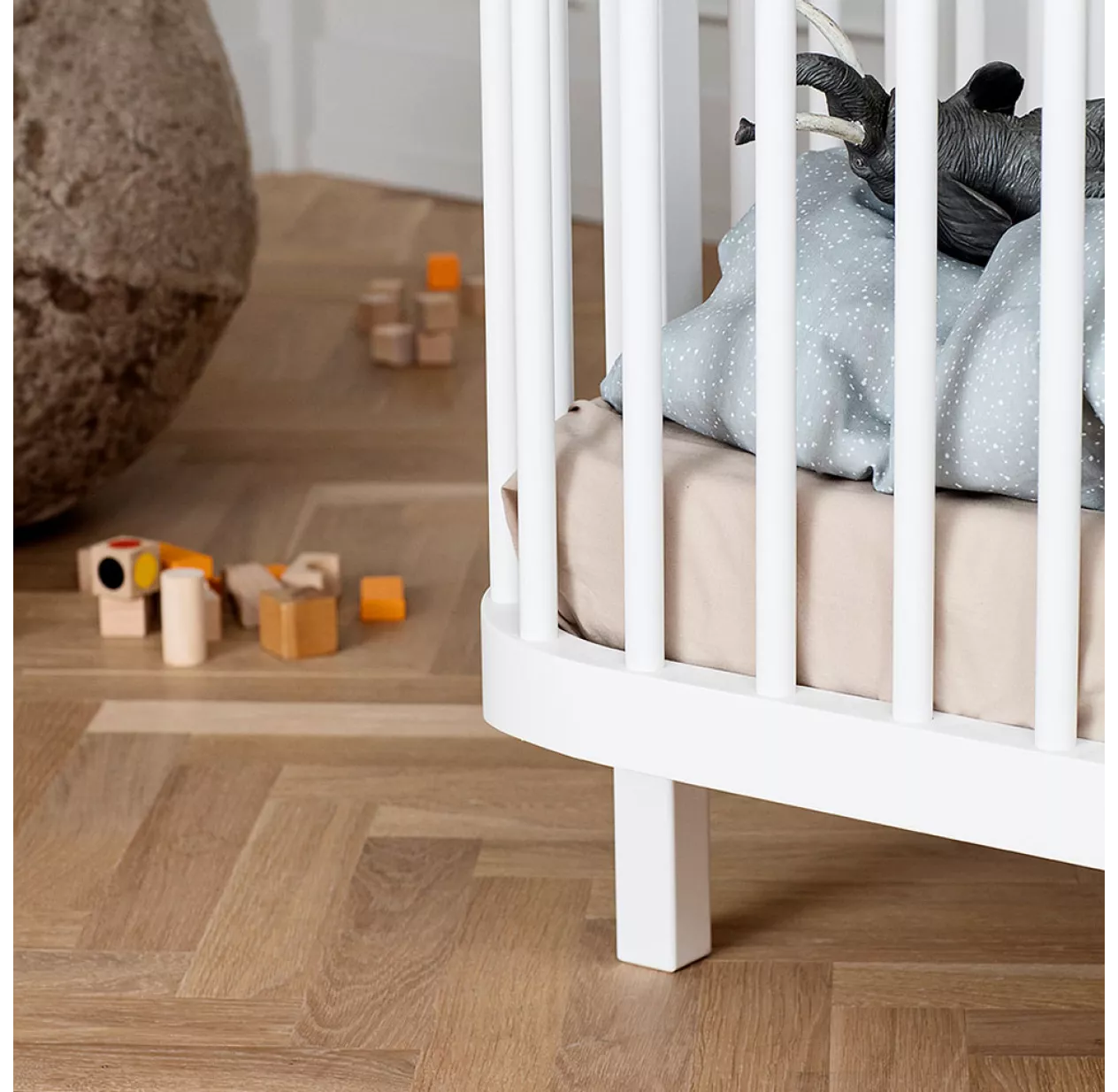 Lit Bébé évolutif Wood - Blanc 6 Lit Bébé évolutif Wood - Blanc – Image 4