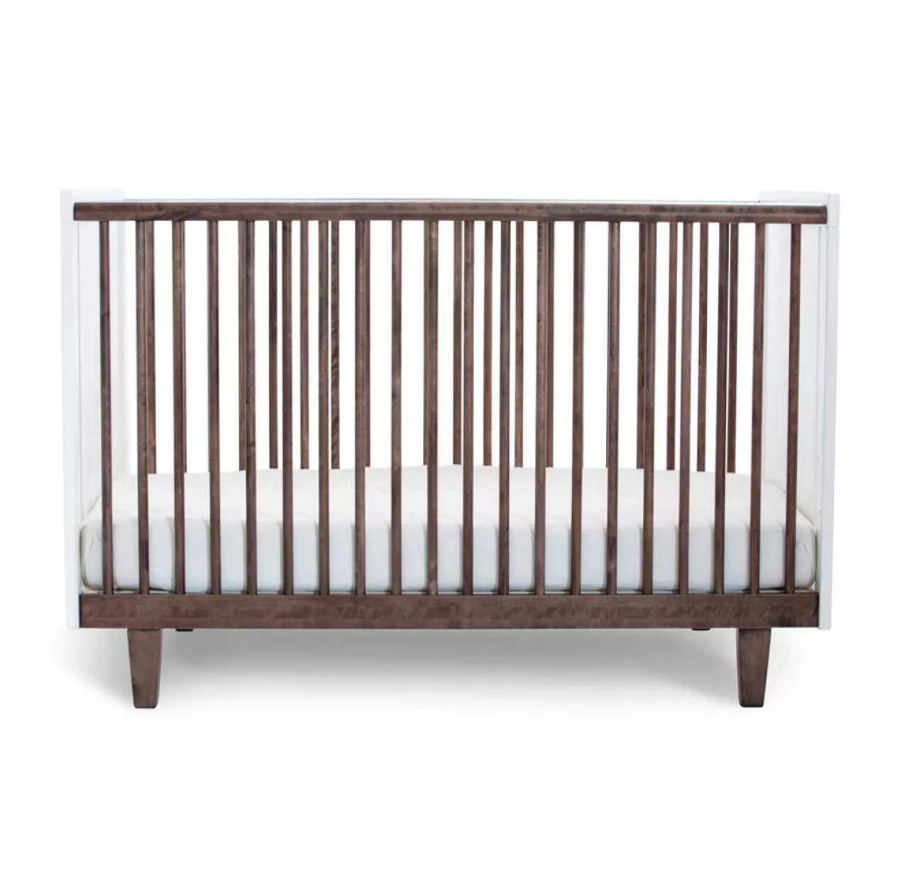 Lit Bébé évolutif Rhea - Blanc/Noyer 3 Lit Bébé évolutif Rhea - Blanc/Noyer