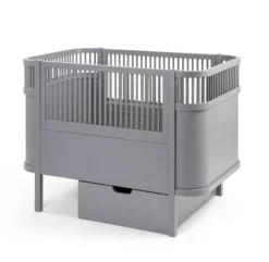 Sebra Lit Bébé évolutif - Gris -Magasin D'ameublement lit bebe sebra gris new 5 1264x1234