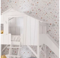 Lit Cabane Avec Toboggan - Gris Ciment -Magasin D'ameublement lit cabane avec toboggan gris ciment mathy by bols 2 1264x1234