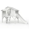 Lit Cabane Avec Toboggan - Gris Perle -Magasin D'ameublement lit cabane avec toboggan gris perle mathy by bols 1 1264x1234
