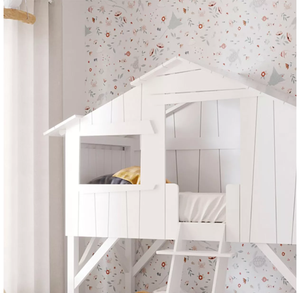 Lit Cabane - Blanc 5 Lit Cabane - Blanc – Image 3