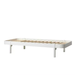 Lit Enfant Wood Lounger 90x200 - Blanc