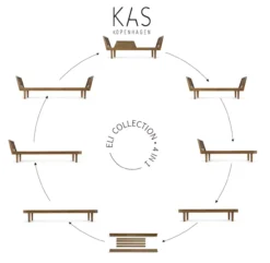 Lit Junior Eli Daybed - Chêne Fumé 11 Lit Junior Eli Daybed - Chêne Fumé -Magasin D'ameublement lit junior daybed eli chene fume kas kopenhagen 3 1264x1234
