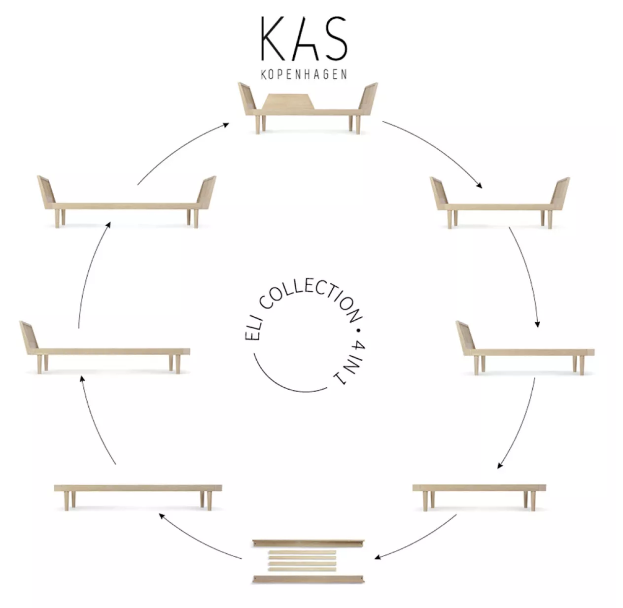 Lit Junior Eli Daybed - Chêne 5 Lit Junior Eli Daybed - Chêne – Image 3